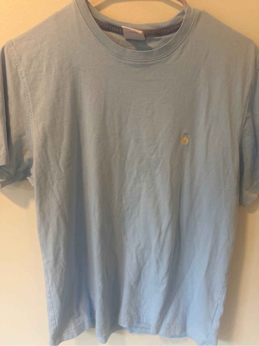 Brooks Brothers Light Blue Short-Sleeve Crewneck Tee